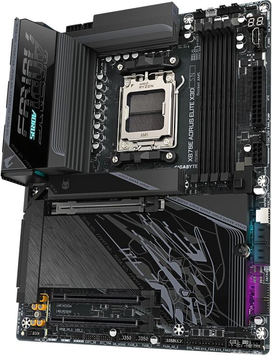 Actual product image Gigabyte X870E AORUS ELITE X3D (AM5, AMD X870E, ATX)