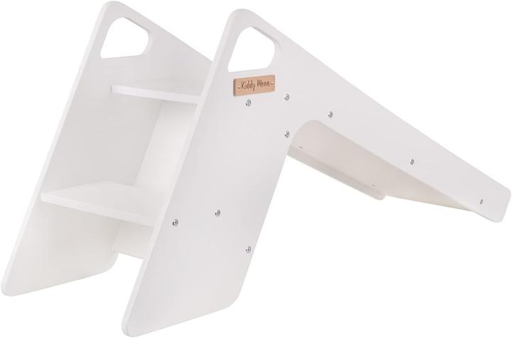Actual product image KiddyMoon Children's Wooden Slide Large White