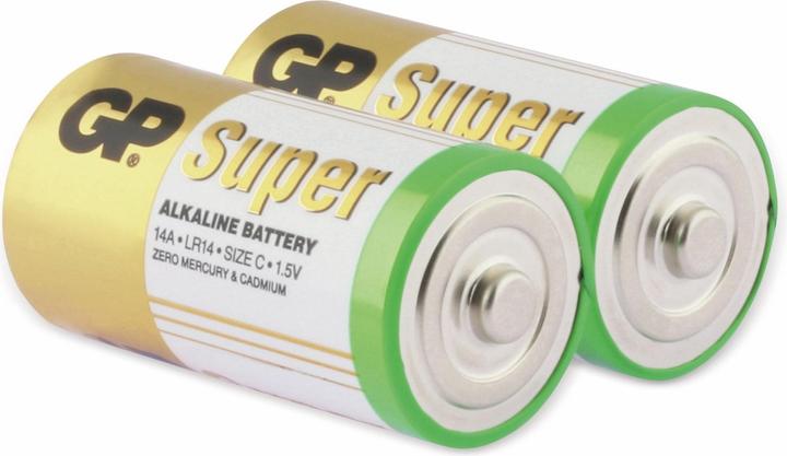 Produktbild GP Batteries 1x2 Super Alkaline 1,5V C Baby LR14 (2 Stk., C, 1400 mAh)