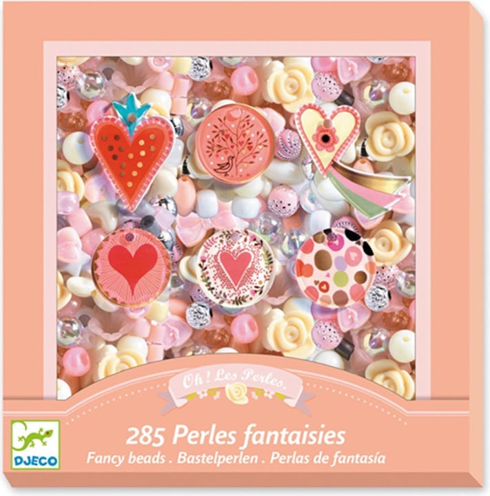 Actual product image Djeco Fashion beads hearts