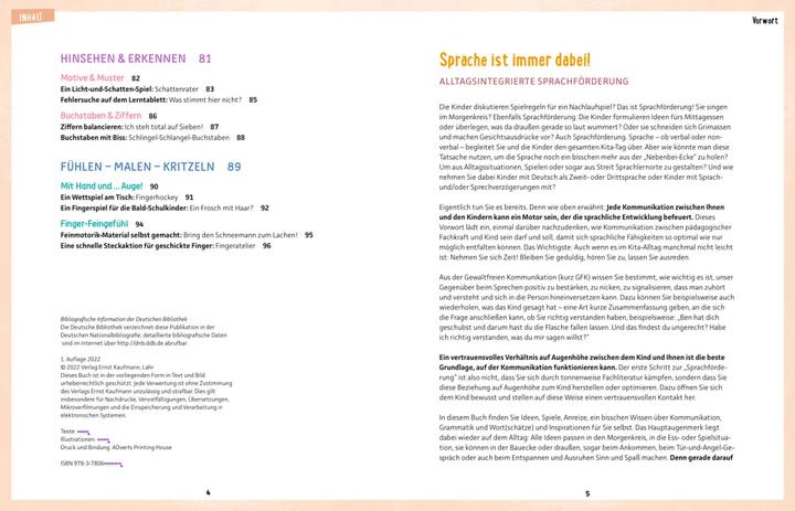 Actual product image Alltagsintegrierte Sprachförderung im Kindergarten (German, Lena Buchmann, Rebecca Meyer, 2023)