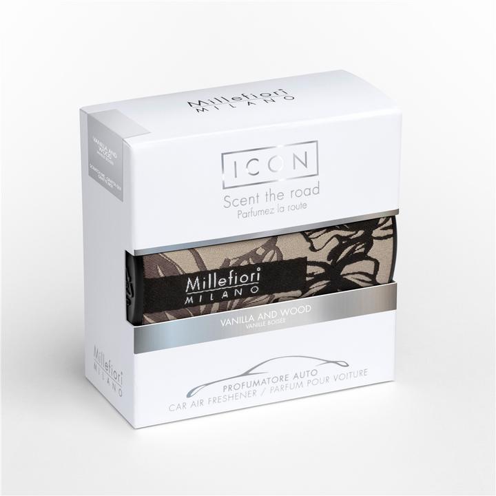 Actual product image Millefiori Vanilla & Wood Icon Refreshing Car Textiles - 50 g