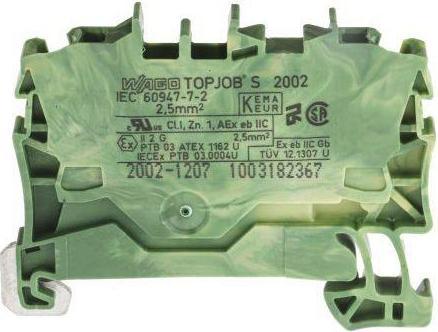 Immagine prodotto Wago Morsetto su guida DIN 2x2,5mm2 verd/gial