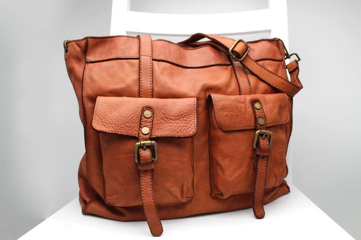 Immagine prodotto Only-Bags.Store Borsa in pelle, borsa grande in pelle morbida, borsa a tracolla, borse marroni
