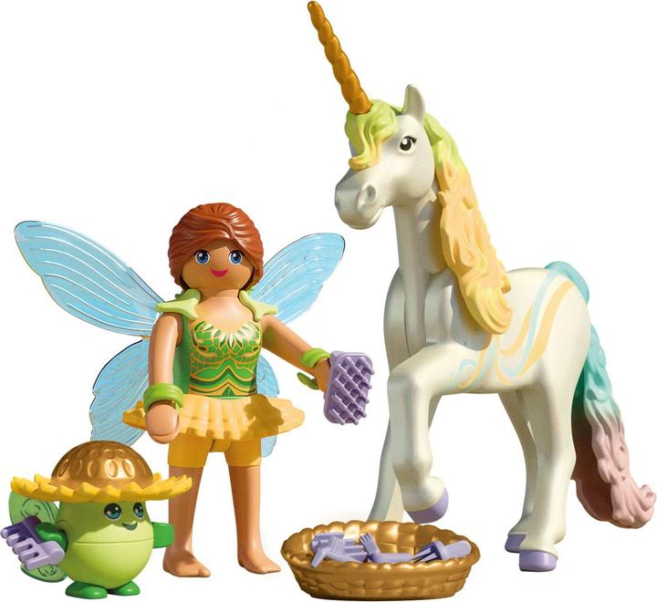 Produktbild Playmobil Regenbogenblumen-Einhorn Mit Fee (71840)