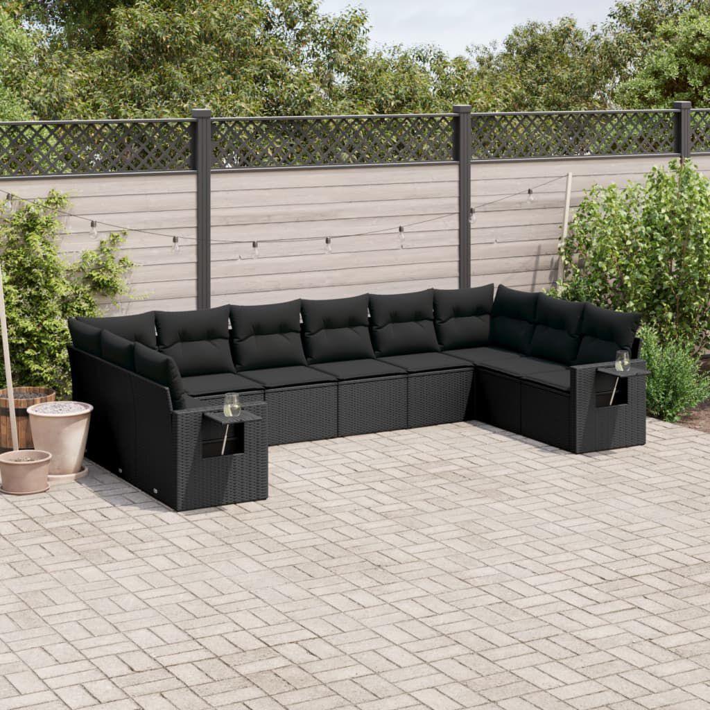 Thumbnail - VidaXL, Gartenlounge, 10-tlg. Garten-Lounge-Set mit Kissen