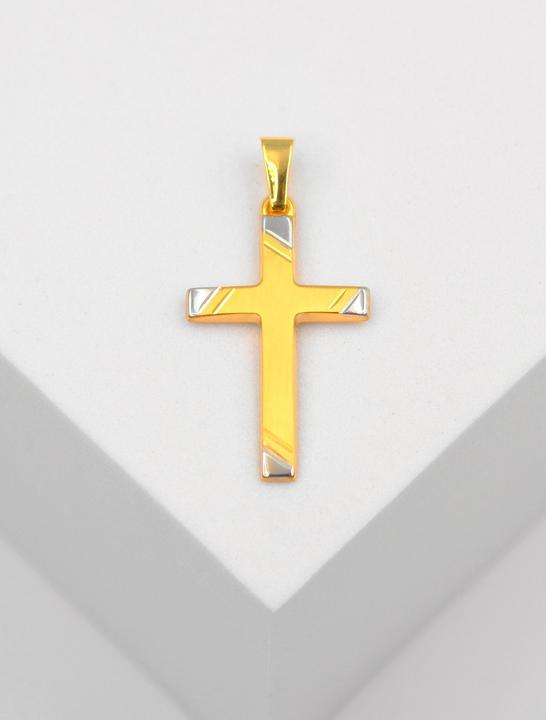 Image du produit Muau Croix (750, Or blanc, Or jaune 18 carats)