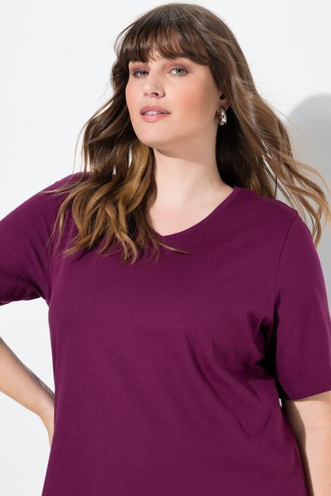 Produktbild Ulla Popken T-Shirts, 2er-Pack, V-Ausschnitt, Halbarm (58)