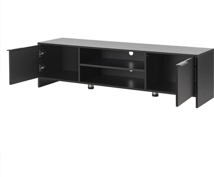 Image du produit En.Casa Table de télévision Stevns Noir (145 x 38 x 40 cm)