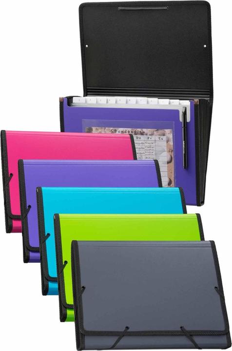 Image du produit Kolma Fardes à compartiments A4 superstrong 12 onglets anthracite (A4, 1 x)