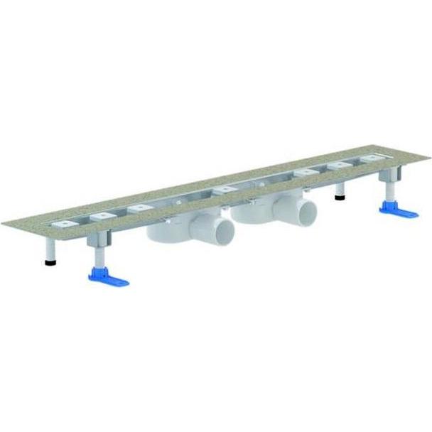 Dallmer, Duschrinne, Duschrinne CeraLine Nano 2 Abläufe 522276, F 1200mm, DN 50 Bauhöhe 68mm (1450 mm)
