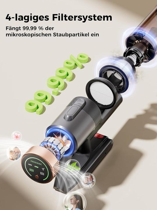 Produktbild Proscenic Kabelloser Akkustaubsauger P11 Ultra