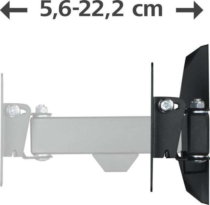 Produktbild Hama TV-Wandhalterung, schwenkbar, neigbar, 66 cm (26") bis 15 kg (Wand, 26", 15 kg)