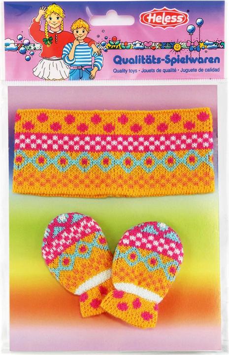 Actual product image Heless Dolls headband with mittens