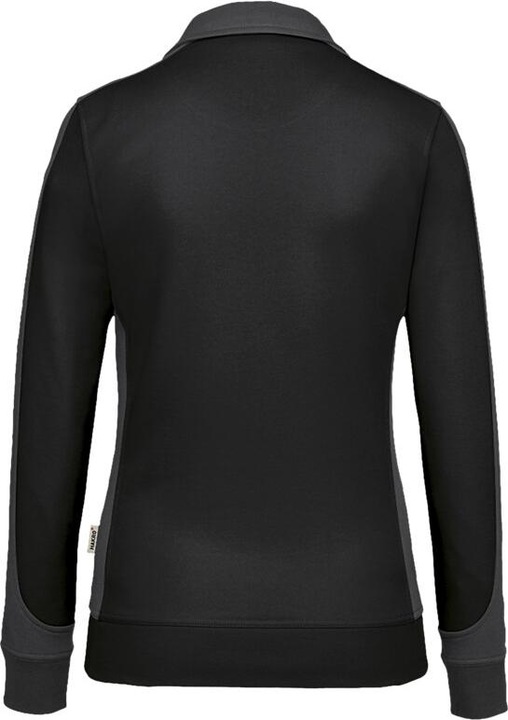 Produktbild Hakro Damen Sweatjacke Contrast Perf ormance schwarz/anthr. Gr.5XL (5XL)