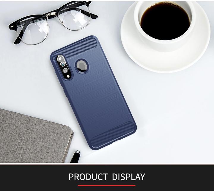 Produktbild Cadorabo TPU Ultra Slim carbon edelstahl Kombi Cover (Samsung Galaxy A20s)