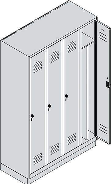 Actual product image C+P Classic PLUS locker (120 cm, 195 cm)