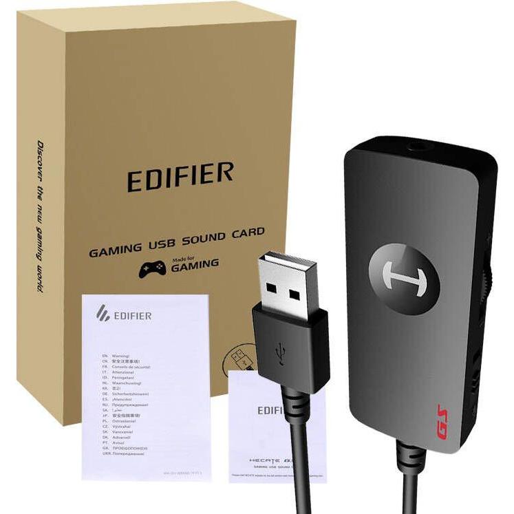 Thumbnail - Edifier Zewnętrzna karta dźwiękowa USB GS01 (USB), Soundkarte, Schwarz