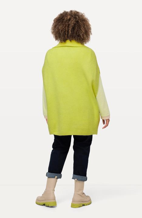 Produktbild Ulla Popken Pullunder, Rippstrick, oversized, Strickkragen, ärmellos (50, 52)