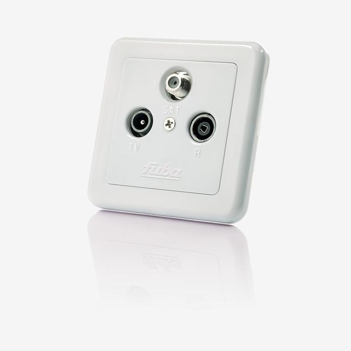 Image du produit Fuba GAD 300 - SAT + TV + Radio - 3 dB - Blanc (3 dB, Prise antenne)