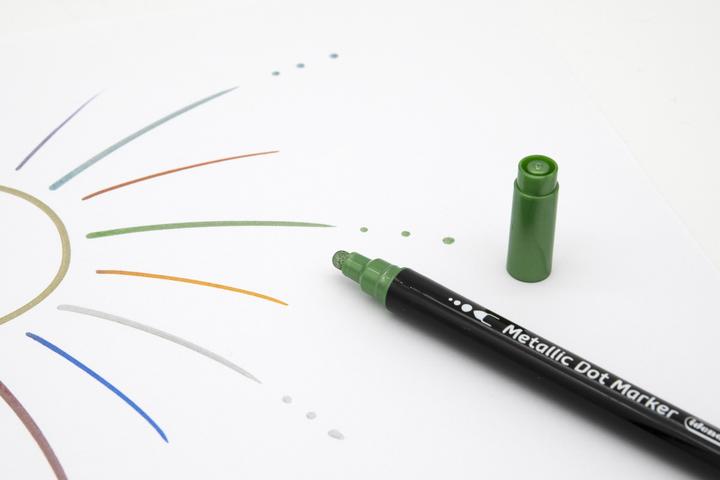 Actual product image Idena Metallic Dot Marker DUO 12 colours (12 x)