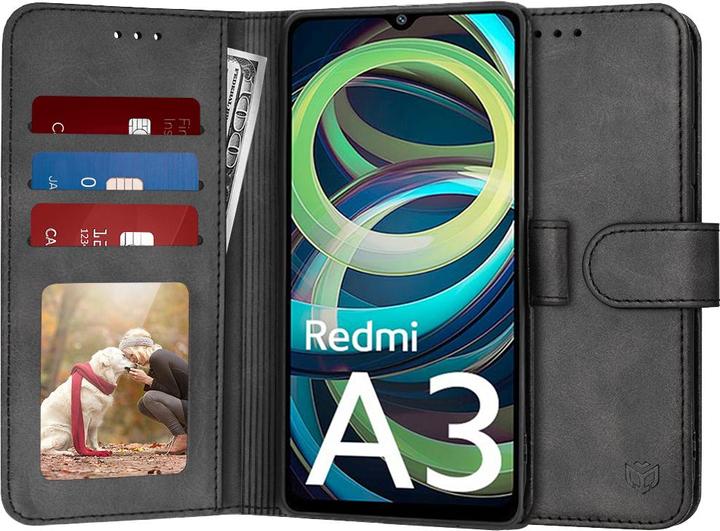 Actual product image Techsuit - Diary Book - Xiaomi Redmi A3 / Redmi A3x - Black (Xiaomi Redmi A3)