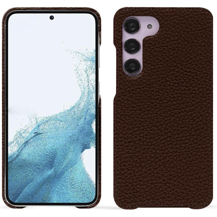 Noreve Lederschutzhülle (Samsung Galaxy S23), Smartphone Hülle, Braun