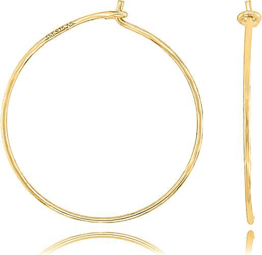 Actual product image Leyda Hoop earrings fine (Silver 925 1 micron yellow Vergo)