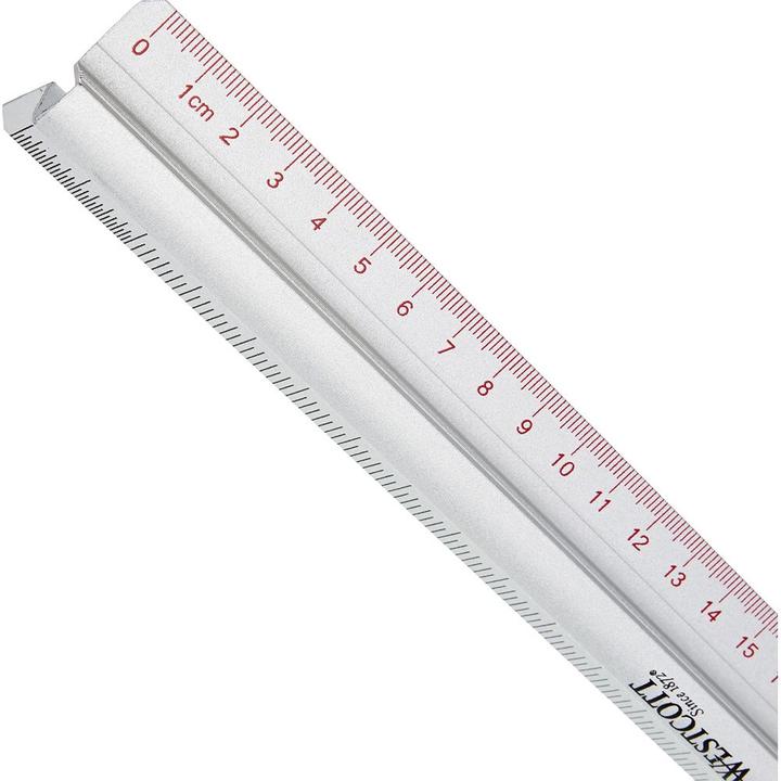 Produktbild Westcott Alulineal (30 cm, Aluminium)