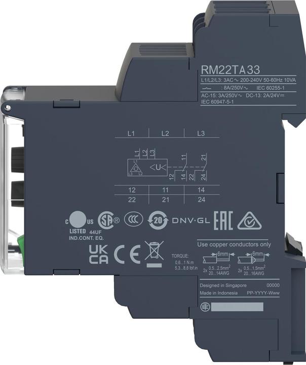 Produktbild Schneider Electric 3 Phase Asymmetry Control Relay Rm22-Ta
