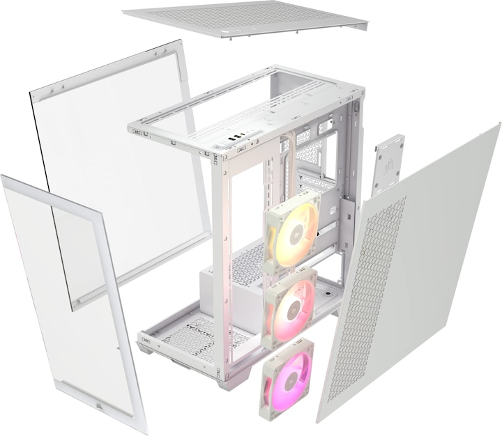 Immagine prodotto Corsair Case iCUE 3500X RGB Midi TG bianco BTF+ZERO (E-ATX)