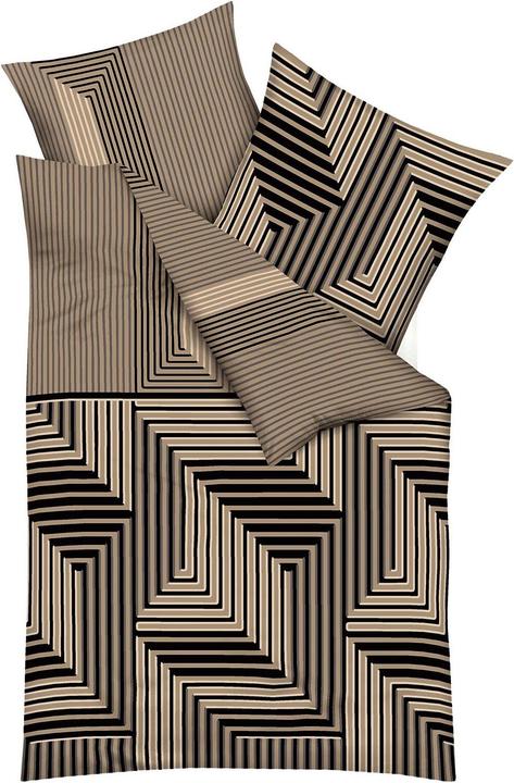 Kaeppel Biber Bettwäsche Escape gold (Duvetbezug, 155x220 cm + 80x80 cm)
