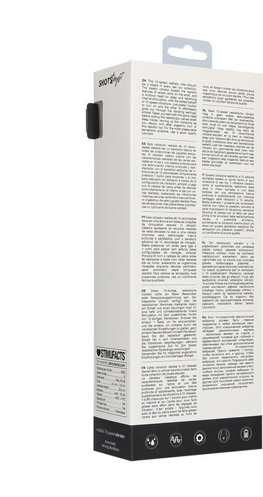 Actual product image Doc Johnson Realisic 10 speed vibrator