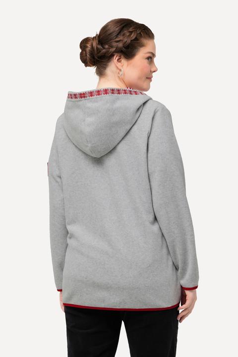 Actual product image Ulla Popken Hooded Fleece Zip-Up Jacket (46, 48)