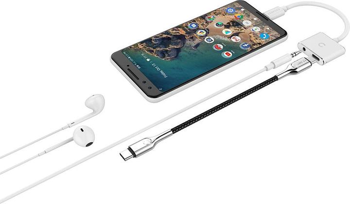 Image du produit Cygnett Adaptateur audio USB-C vers mini jack 3.5mm i USB-C Essential (blanc)