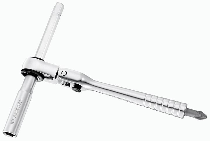 Actual product image Facom Compact tilting ratchet with T-extension, hexagonal connection 1 (1/4")
