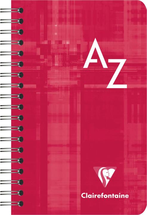 Actual product image Clairefontaine Spiral notebook with index (7.5 x 12 cm, Checked, Hardcover)