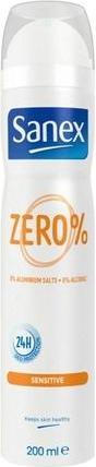Actual product image Sanex Deodorant Spray Zero Sensitive Skin 200ml (Spray, 200 ml)