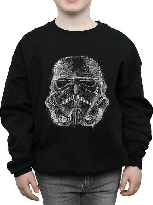 Immagine prodotto Star Wars Stormtrooper Scribble Helmet Felpa Ragazzi (152, 158)