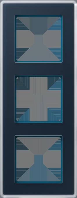 Actual product image JUNG AV583GLMNB Glass frame 3f