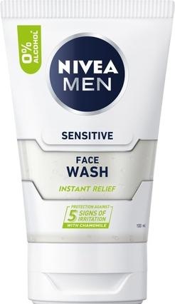 Actual product image NIVEA Cleansing gel Men Sensitive e (Wash Gel) 100 ml (Gel, 100 ml)