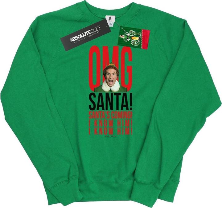 Immagine prodotto Elf OMG Santa I Know Him Felpa Donna (M)