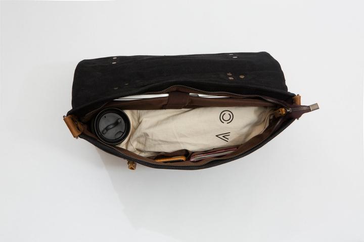 Immagine prodotto Only-Bags.Store Borsa messenger, resistente borsa in pelle di tela, elegante borsa per laptop da 16 pollici