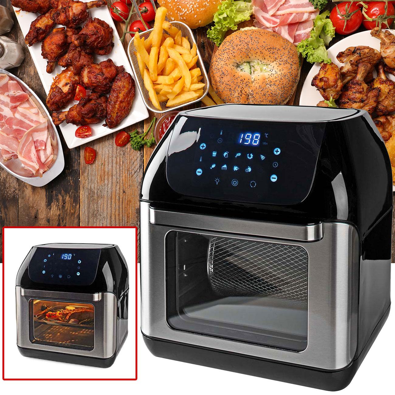 Thumbnail - Nedis Heissluft Friteuse 12 l Timer: 60 min Digital Schwarz, Fritteuse, Schwarz
