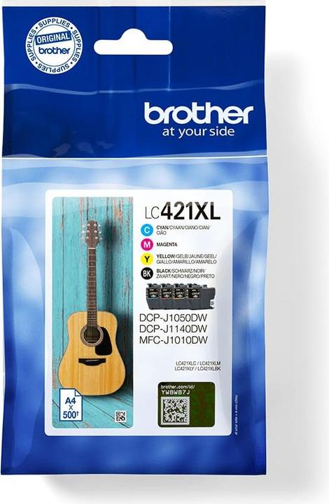 Actual product image Brother Product set 1 x DCP-J1050DW printer + 1 x LC-421 XL Value Pack ink (Ink, Colour)
