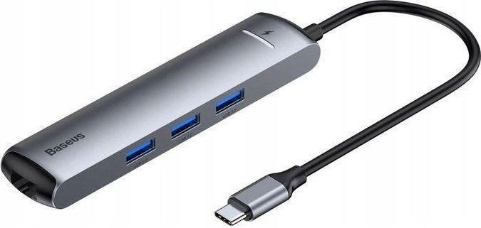 Actual product image Baseus Metal Gleam Series 7-in-1 (USB-C, 7 ports)
