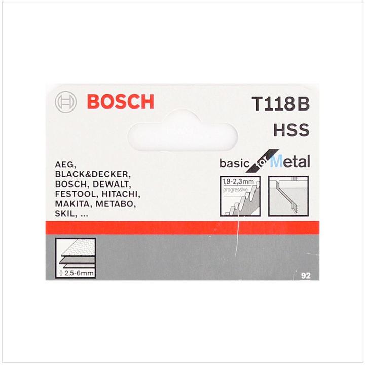 Produktbild Bosch Professional Zubehör Stichsägeblatt T 118 B Basic for Metal, 5er-Pack