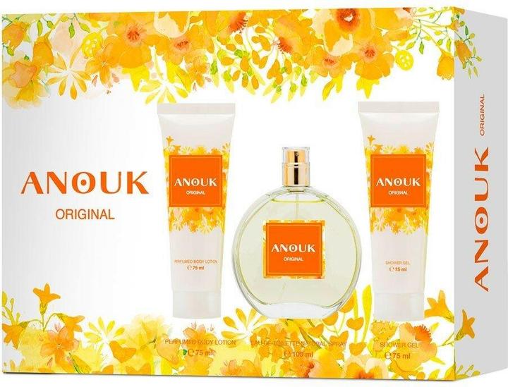 Image du produit Anouk Parfum Original 100ml + Gel Douche 75ml + Lait Corporel 75ml Coffret Femme Floral Fr (Set parfum)