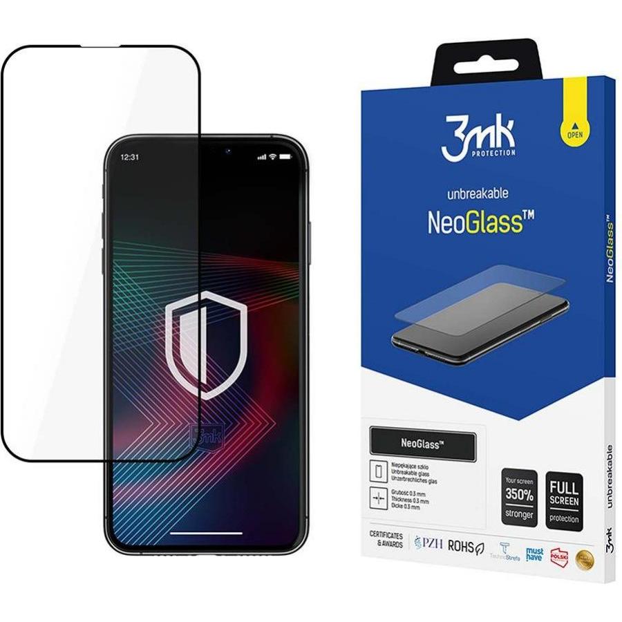 3MK Apple iPhone 14 Pro Max - NeoGlass? (1 Stück, Apple iPhone 14 Pro Max), Smartphone Schutzfolie, Schwarz