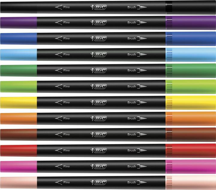 Produktbild Bic Fasermalstift Dual Tip (Mehrfarbig, 12 x)